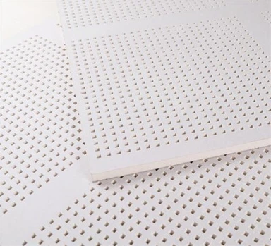 Soffitto in gesso perforato fonoassorbente